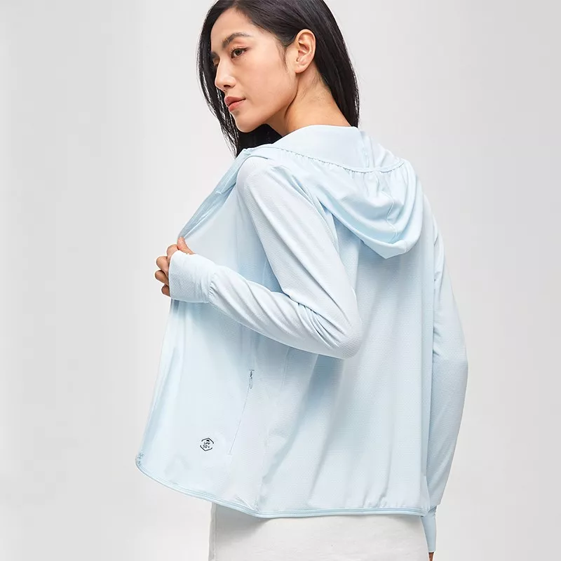 浩沙披肩防晒衣女夏季防紫外线冰丝凉感运动薄款外套皮肤衣防晒服